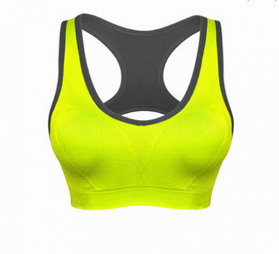 SKTF002 design solid color without rims sports bra make seamless fitness underwear order women's yoga vest sports vest supplier sports vest price side view